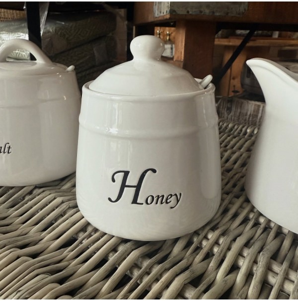 Keramická dóza na med Honey 400 ml