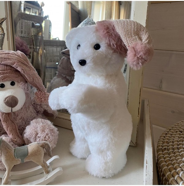Medvedík s ružovou čiapkou