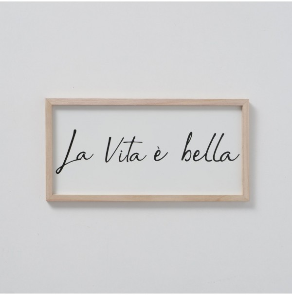 Tabuľka La Vita e Bella