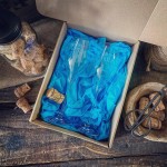 Darčekový set pohárov na sekt - modrý